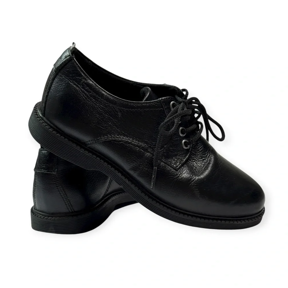Flag LTD. Joshua‎ Leather Lace Up Oxfords in Black Size 1